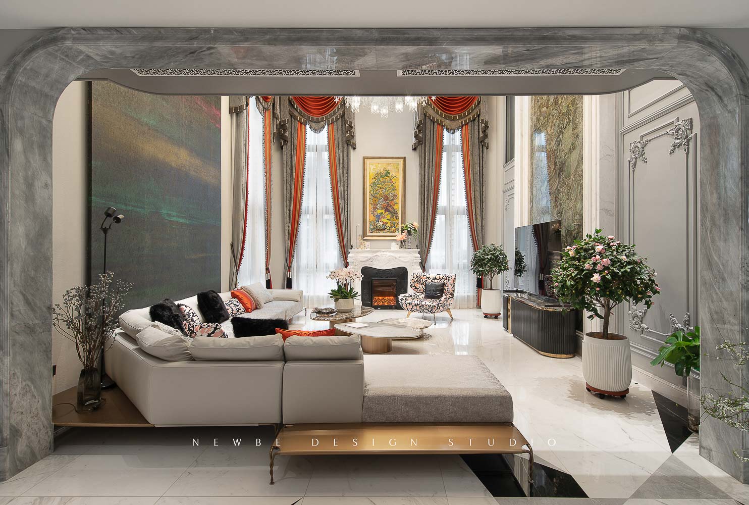 月光曲 - 客厅空间效果图