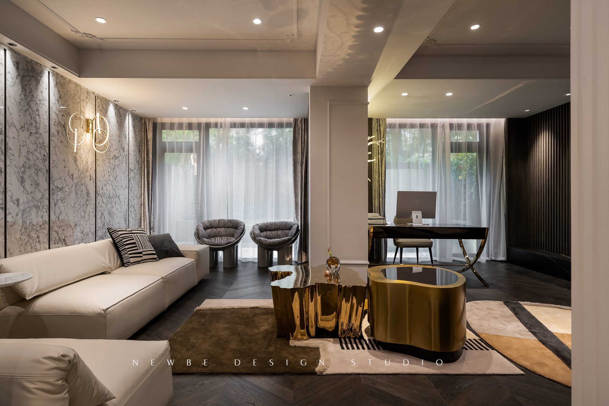 月光曲 - 客厅空间效果图