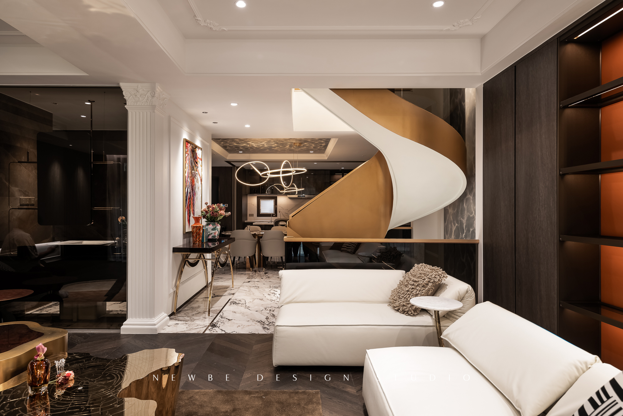 月光曲 - 客厅空间效果图