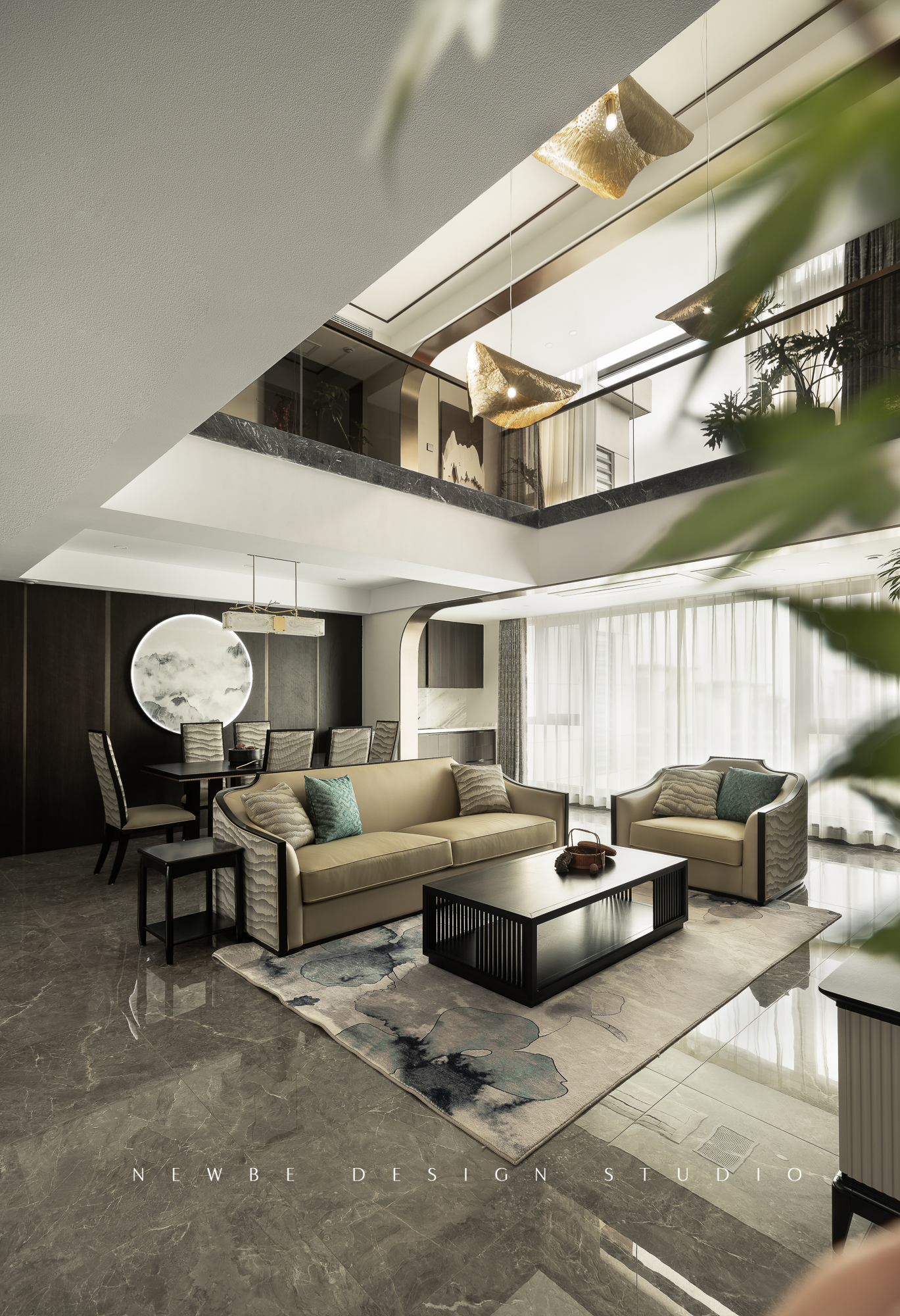 月光曲 - 客厅空间效果图